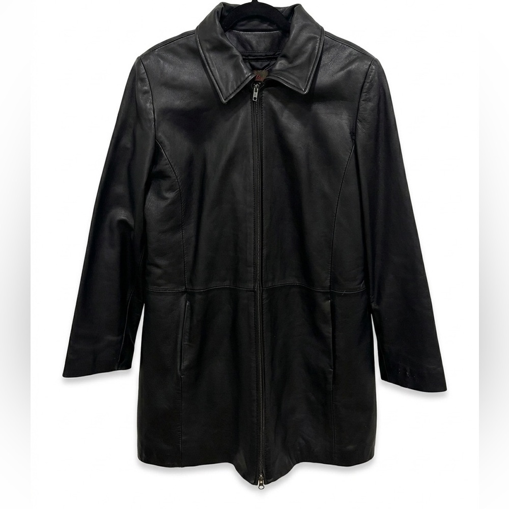 Danier Genuine Leather Zip-Up Jacket with Removable Liner